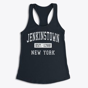 Jenkinstown New York Classic Established Women's Racerback Tank