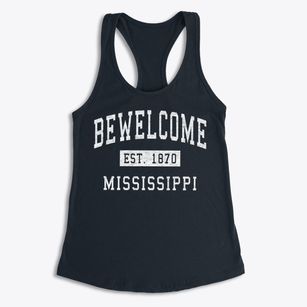 Bewelcome Mississippi Classic Established Women's Racerback Tank