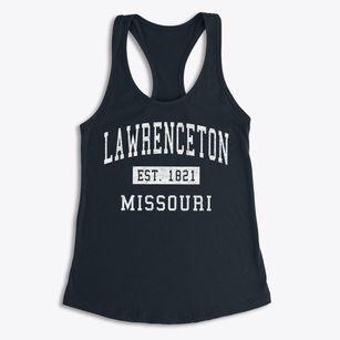 Lawrenceton Missouri Classic Established Women's Racerback Tank