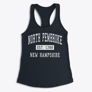 North Pembroke New Hampshire Classic Established Women's Racerback Tank