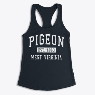 Pigeon West Virginia Classic Established Women's Racerback Tank