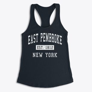 East Pembroke New York Classic Established Women's Racerback Tank