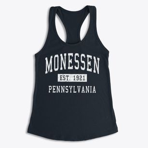 Monessen Pennsylvania Classic Established Women's Racerback Tank
