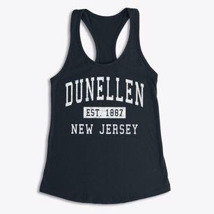 Dunellen New Jersey Classic Established Women's Racerback Tank