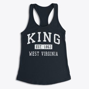 King West Virginia Classic Established Women's Racerback Tank
