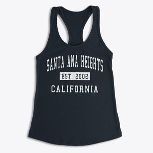 Santa Ana Heights California Classic Established Women's Racerback Tank