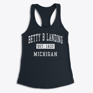 Betty B Landing Michigan Classic Established Women's Racerback Tank