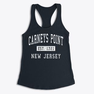 Carneys Point New Jersey Classic Established Women's Racerback Tank