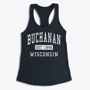 Buchanan Wisconsin Classic Established Women's Racerback Tank