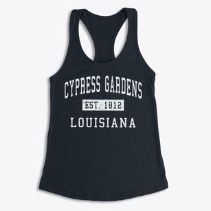 Cypress Gardens Louisiana Classic Established Women's Racerback Tank