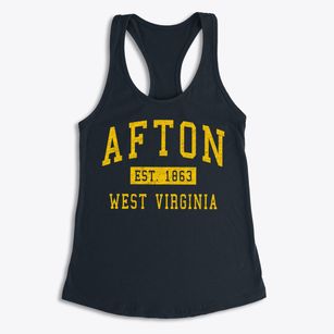 Afton West Virginia Classic Established Women's Racerback Tank
