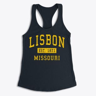 Lisbon Missouri Classic Established Women's Racerback Tank