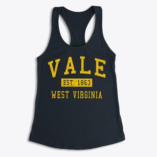 Vale West Virginia Classic Established Women's Racerback Tank