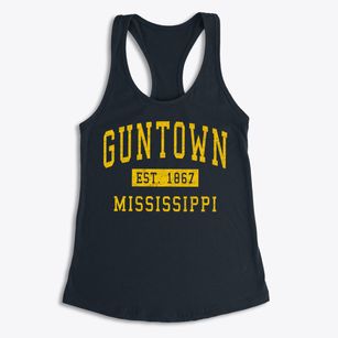Guntown Mississippi Classic Established Women's Racerback Tank