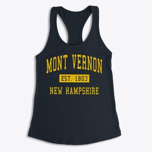 Mont Vernon New Hampshire Classic Established Women's Racerback Tank