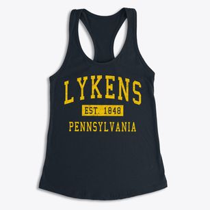 Lykens Pennsylvania Classic Established Women's Racerback Tank