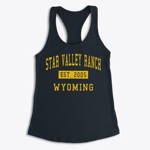Star Valley Ranch Wyoming Classic Established Women's Racerback Tank