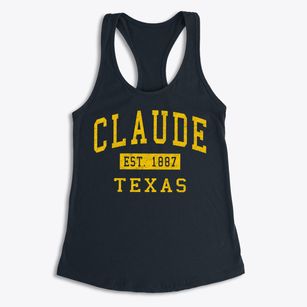 Claude Texas Classic Established Women's Racerback Tank