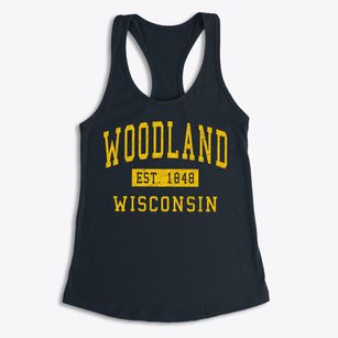 Woodland Wisconsin Classic Established Women's Racerback Tank