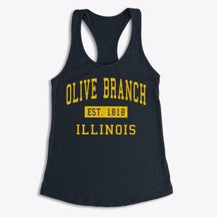 Olive Branch Illinois Classic Established Women's Racerback Tank