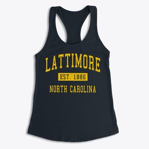 Lattimore North Carolina Classic Established Women's Racerback Tank