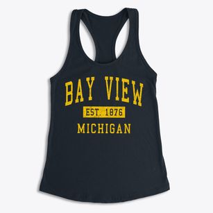 Bay View Michigan Classic Established Women's Racerback Tank