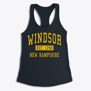 Windsor New Hampshire Classic Established Women's Racerback Tank