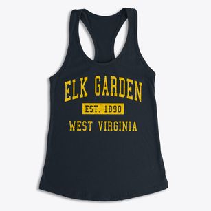 Elk Garden West Virginia Classic Established Women's Racerback Tank