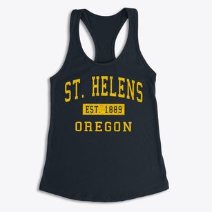 St. Helens Oregon Classic Established Women's Racerback Tank