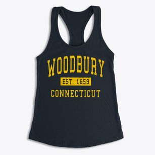 Woodbury Connecticut Classic Established Women's Racerback Tank