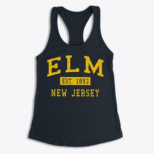 Elm New Jersey Classic Established Women's Racerback Tank