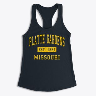 Platte Gardens Missouri Classic Established Women's Racerback Tank