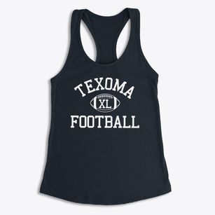 Texoma Christian School Classic Football Women's Racerback Tank