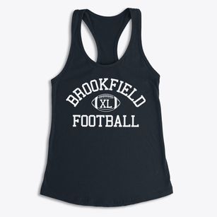 Brookfield School Classic Football Women's Racerback Tank