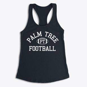 Palm Tree School Classic Football Women's Racerback Tank