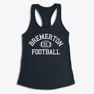 Bremerton Junior High School Classic Football Women's Racerback Tank