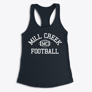 Mill Creek Intermediate School Classic Football Women's Racerback Tank