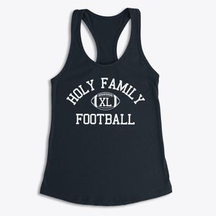 Holy Family Parish Classic Football Women's Racerback Tank
