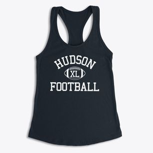 Hudson High School Classic Football Women's Racerback Tank