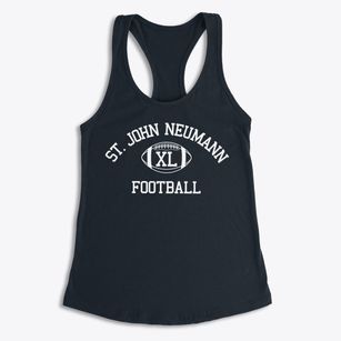 Saint John Neumann Catholic School Classic Football Women's Racerback Tank