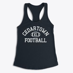 Cedartown High School Classic Football Women's Racerback Tank