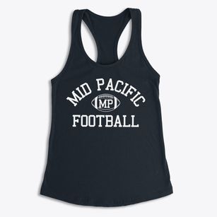 Mid Pacific Institute Classic Football Women's Racerback Tank