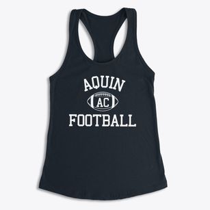Aquin Catholic High School Classic Football Women's Racerback Tank
