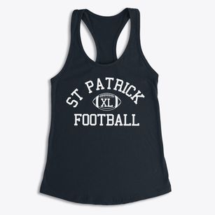 St Patrick Parish Classic Football Women's Racerback Tank