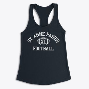 St Anne Parish Classic Football Women's Racerback Tank