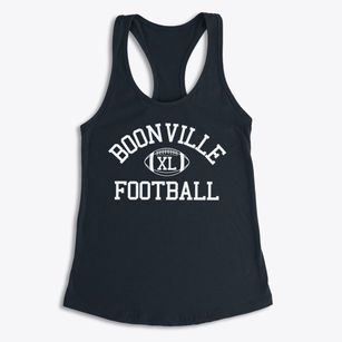 Boonville Junior High School Classic Football Women's Racerback Tank