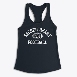 Sacred Heart School Classic Football Women's Racerback Tank