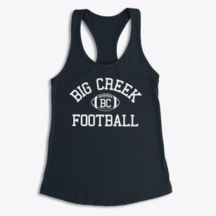 Big Creek Classic Football Women's Racerback Tank