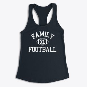 Family Community Christian School Classic Football Women's Racerback Tank