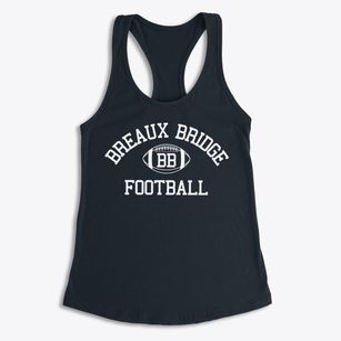 Breaux Bridge High School Classic Football Women's Racerback Tank